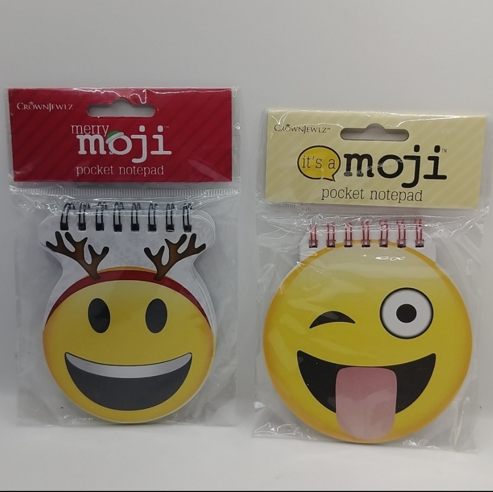 Emoji Notes Bundle - Spiral Journals, Pocket Notepads, Note Cards - 5 Items NEW - Picture 9 of 15